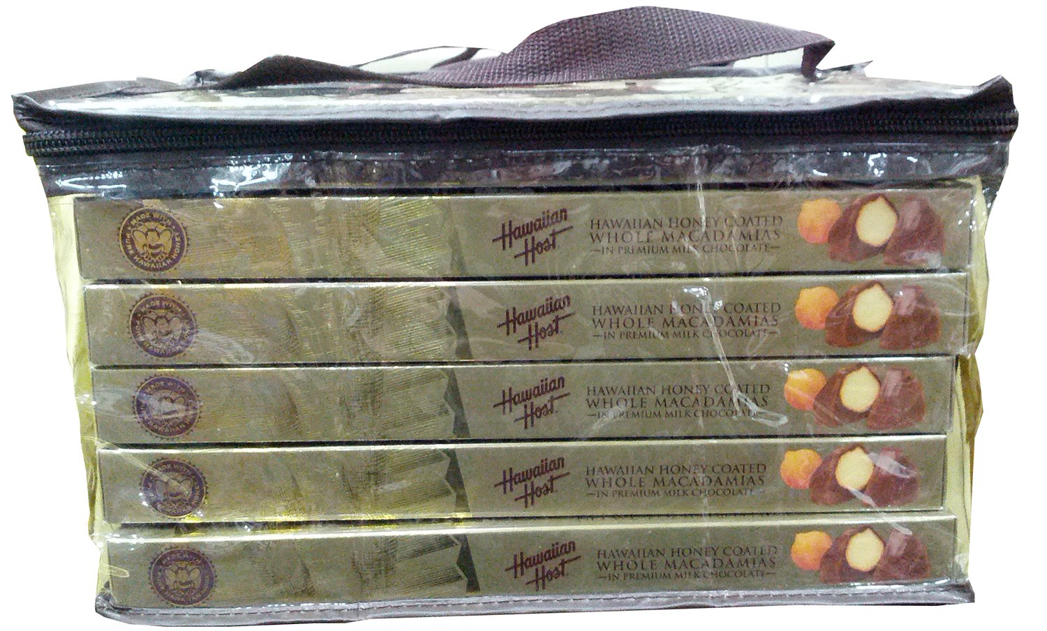Premium Hawaiian Host Milk Chocolate Covered Macadamia Nuts - Honey Coated Whole Macadamias in Gift Box (7 oz, 6 Pack) - Perfect for Gifts, Parties & Hawaiian-Themed Events