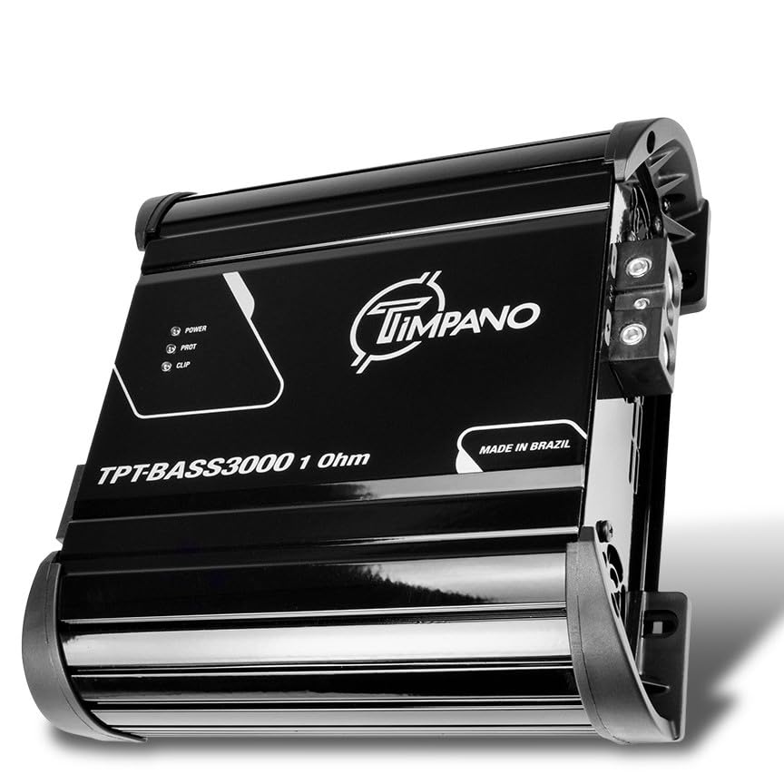 3000W Mono Subwoofer Car Amplifier - TPT-BASS3000 1 Ohm 12V Class D Monoblock Amp with Built-in Crossover, Bass Boost & Cooling Fans for Powerful Car Audio System - Perfect for Bass Lovers & Car Audio Upgrades