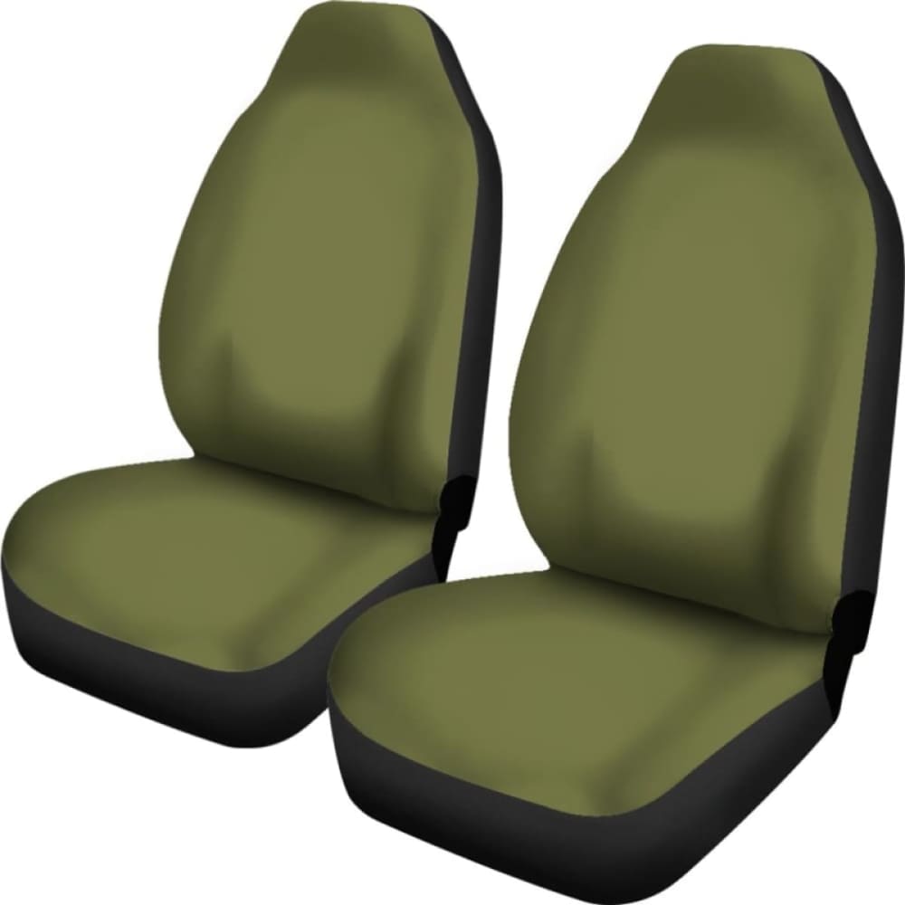 Army Green Car Seat Covers - Universal Fit Seat Protectors for Cars, Trucks & SUVs - Waterproof & Durable - Perfect for Outdoor Adventures, Camping & Road Trips