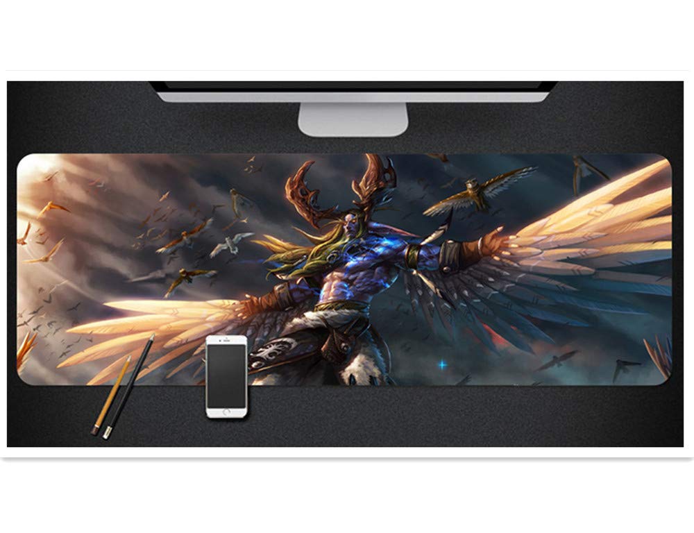 Professional Large Gaming Mouse Pad - Extended Non-Slip Rubber Desk Mat (31.5x11.8in) for World of Warcraft & PC Gaming | Perfect for Office Work & Esports Tournaments