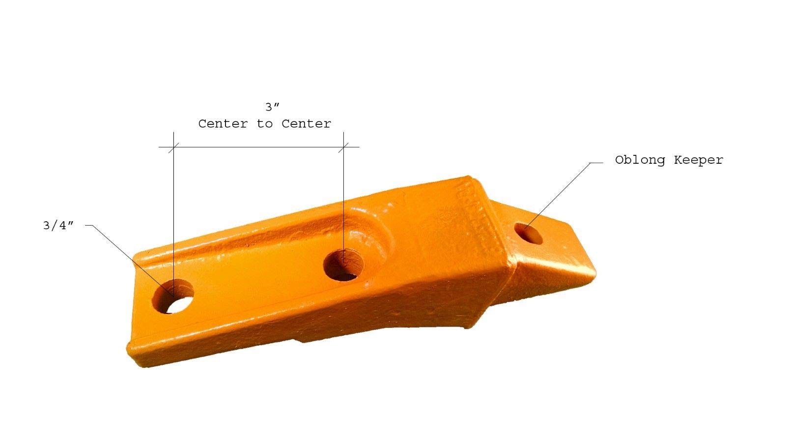 8 Skid Steer Bucket Shanks, Teeth, Pins & Hardware Kit - Compatible with Bobcat Loaders (Model 6737324) - Heavy Duty Replacement Parts for Excavation, Landscaping & Construction Work
