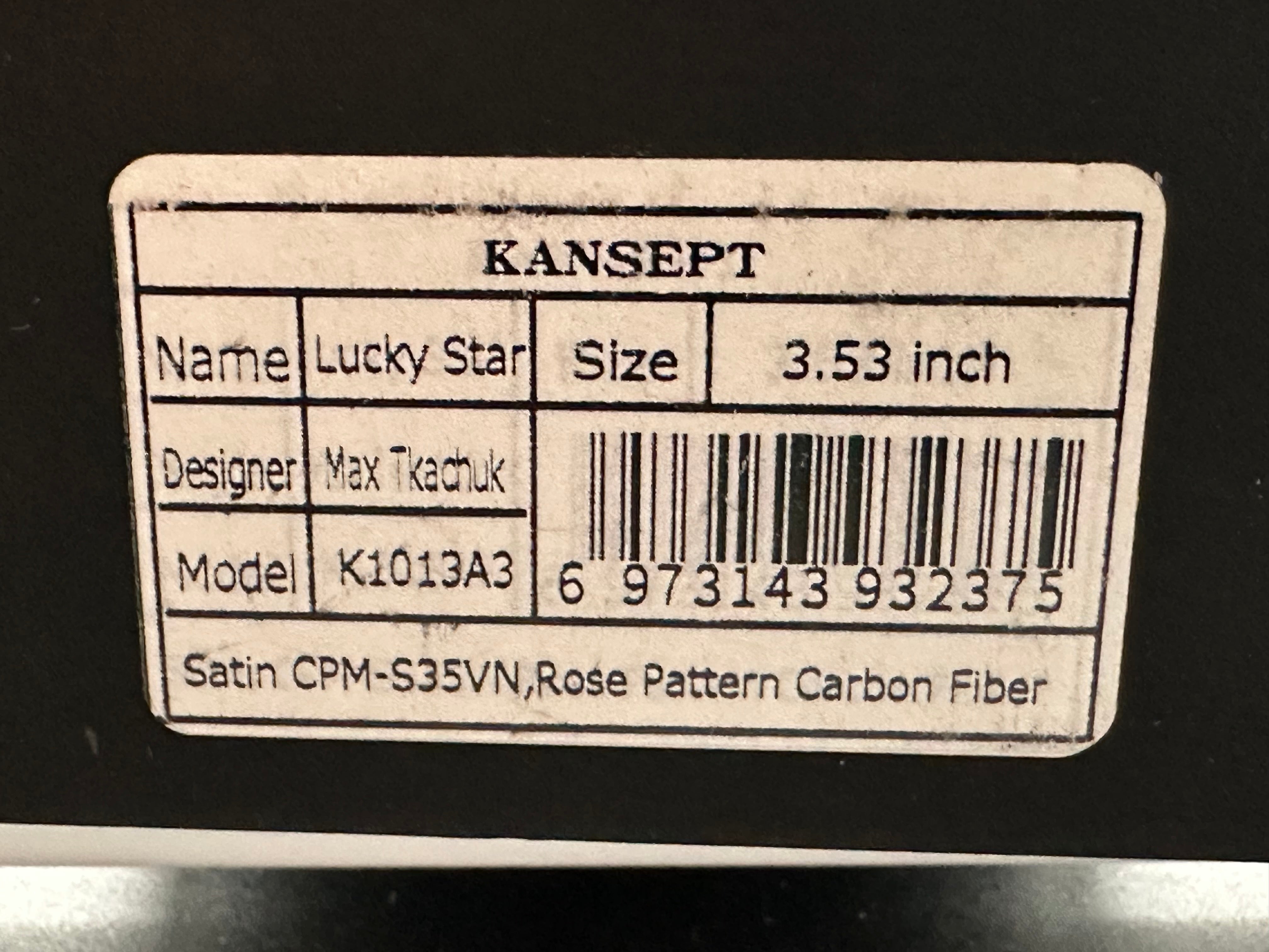 KANSEPT Lucky Star Flipper Knife - 3.54