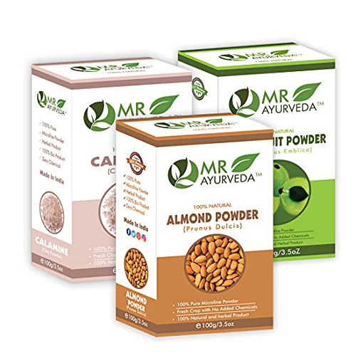 Almond Powder + Calamine Clay Powder + Amla Powder