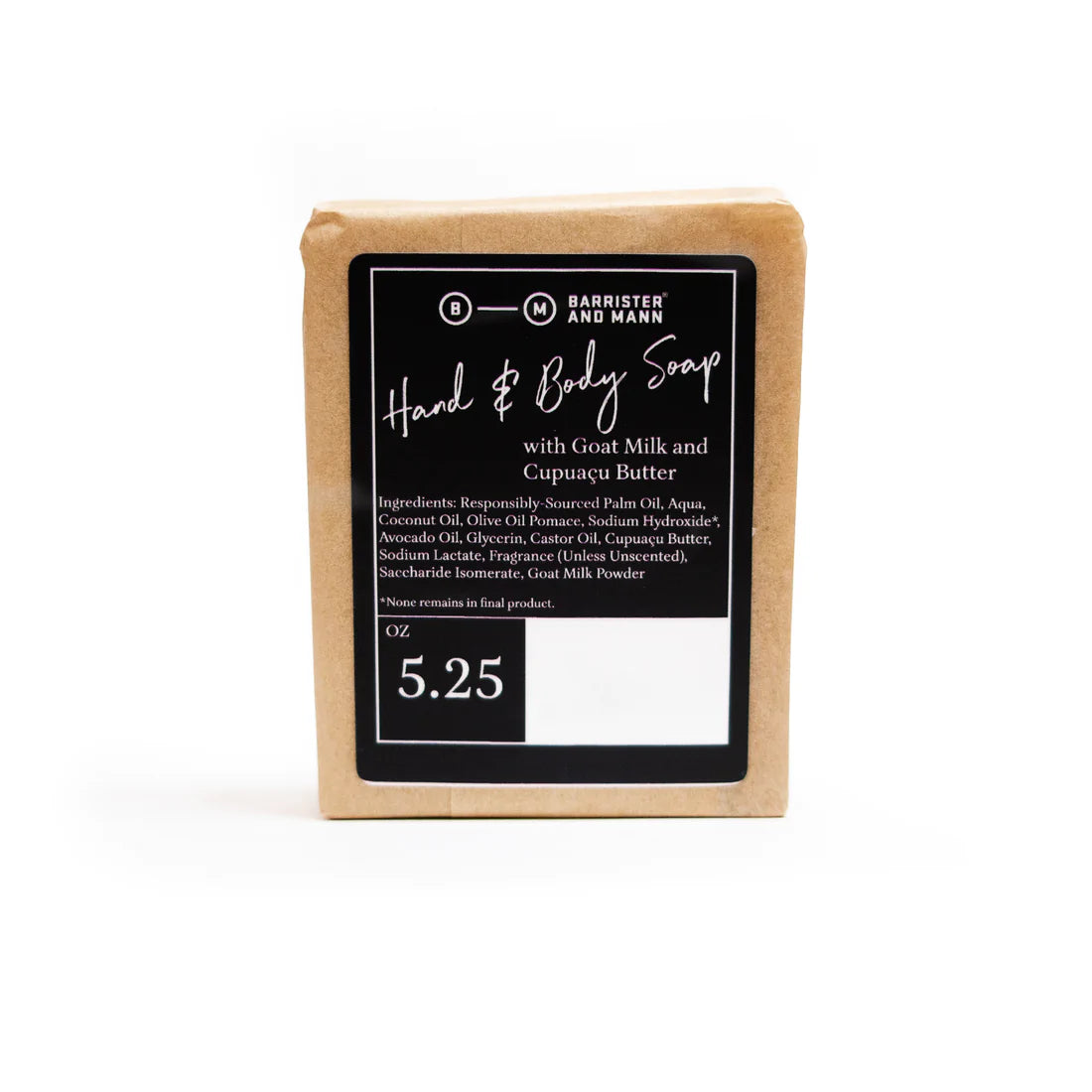Barrister and Mann Hand & Body Soap - Ocean Breeze Scent | Natural Moisturizing Soap for Dry Skin | Perfect for Bath, Shower & Travel Use