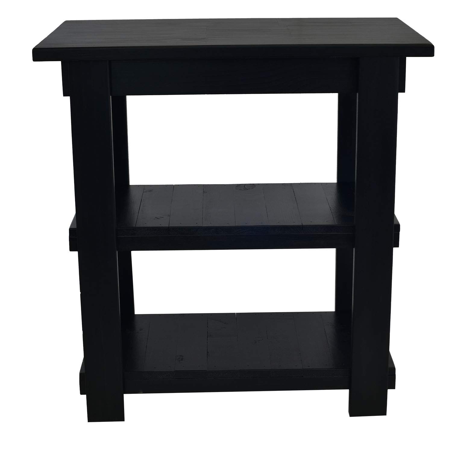 Premium 54-Inch Black Oxford Kitchen Island with Storage - Stylish & Functional Centerpiece for Small Kitchens, Dining Areas, and Home Bars