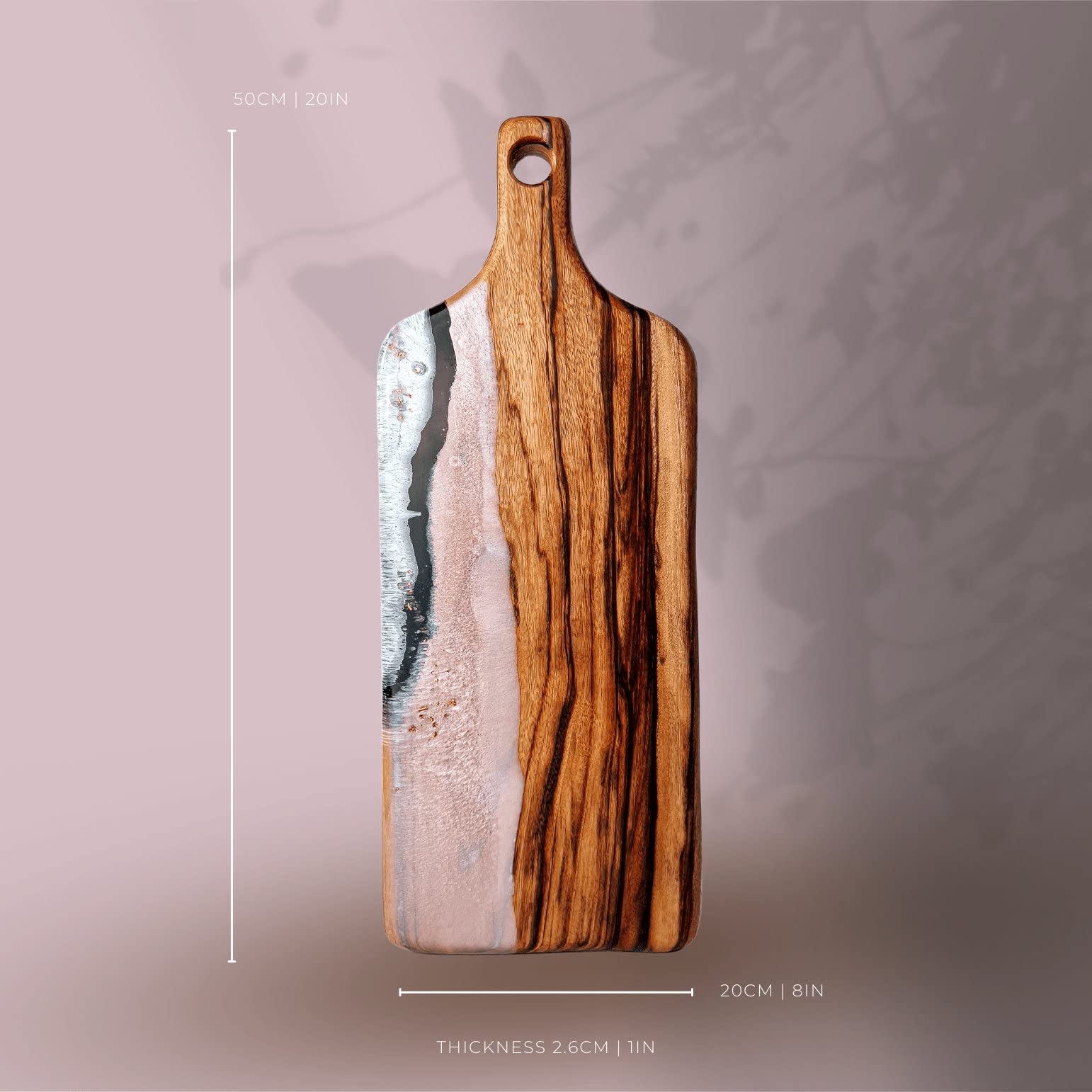 Personalized Engraved Resin Serving Board - Custom Cheese & Charcuterie Platter, Unique Gift for Mom, Mother, Best Friend Birthday - Perfect for Entertaining, Wine & Cheese Nights, Bridal Showers