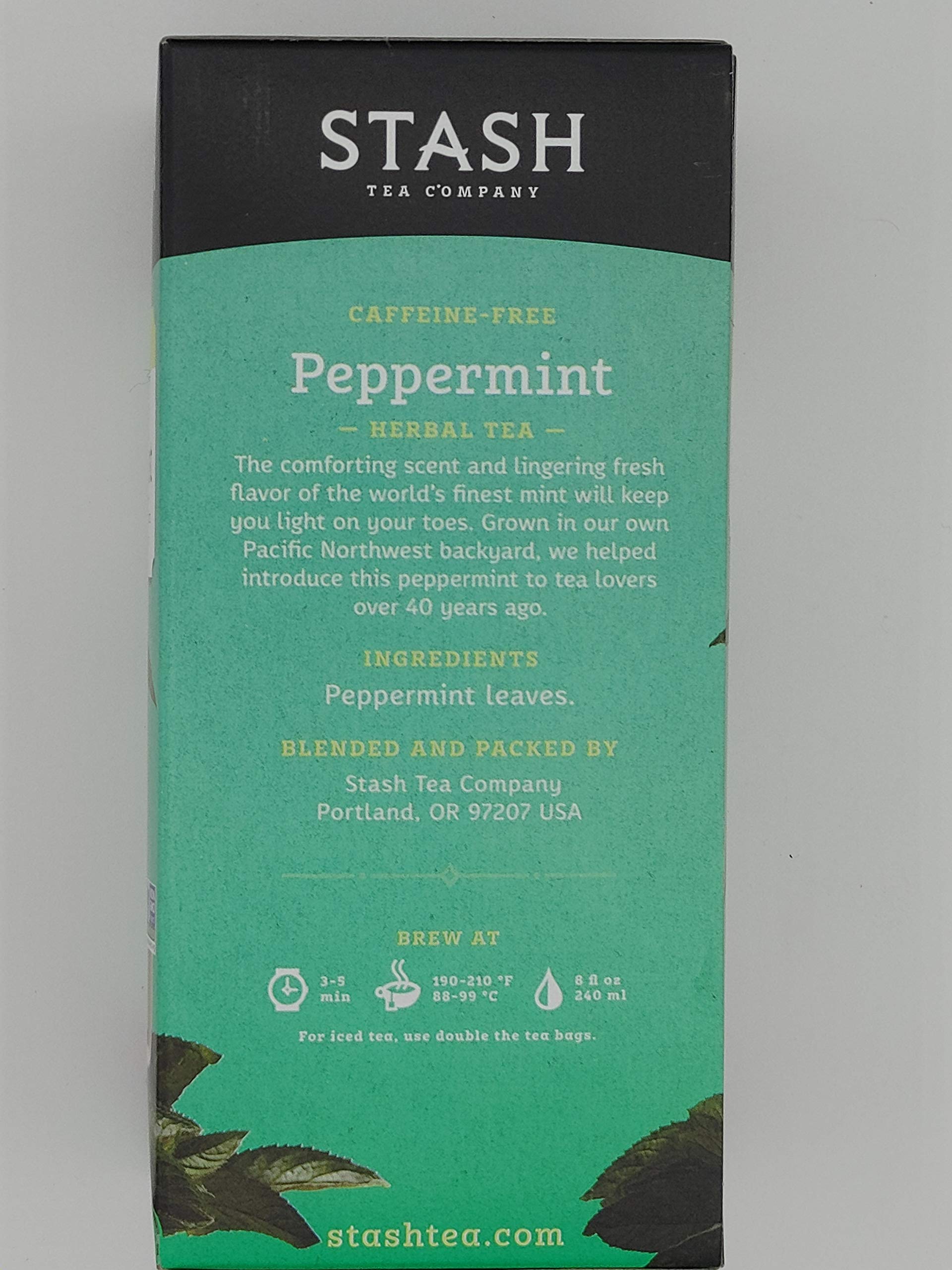 Organic Peppermint Herbal Tea Bags - 30 Count Box | Caffeine-Free, Stress Relief & Digestive Aid | Perfect for Relaxation, After Meals & Bedtime