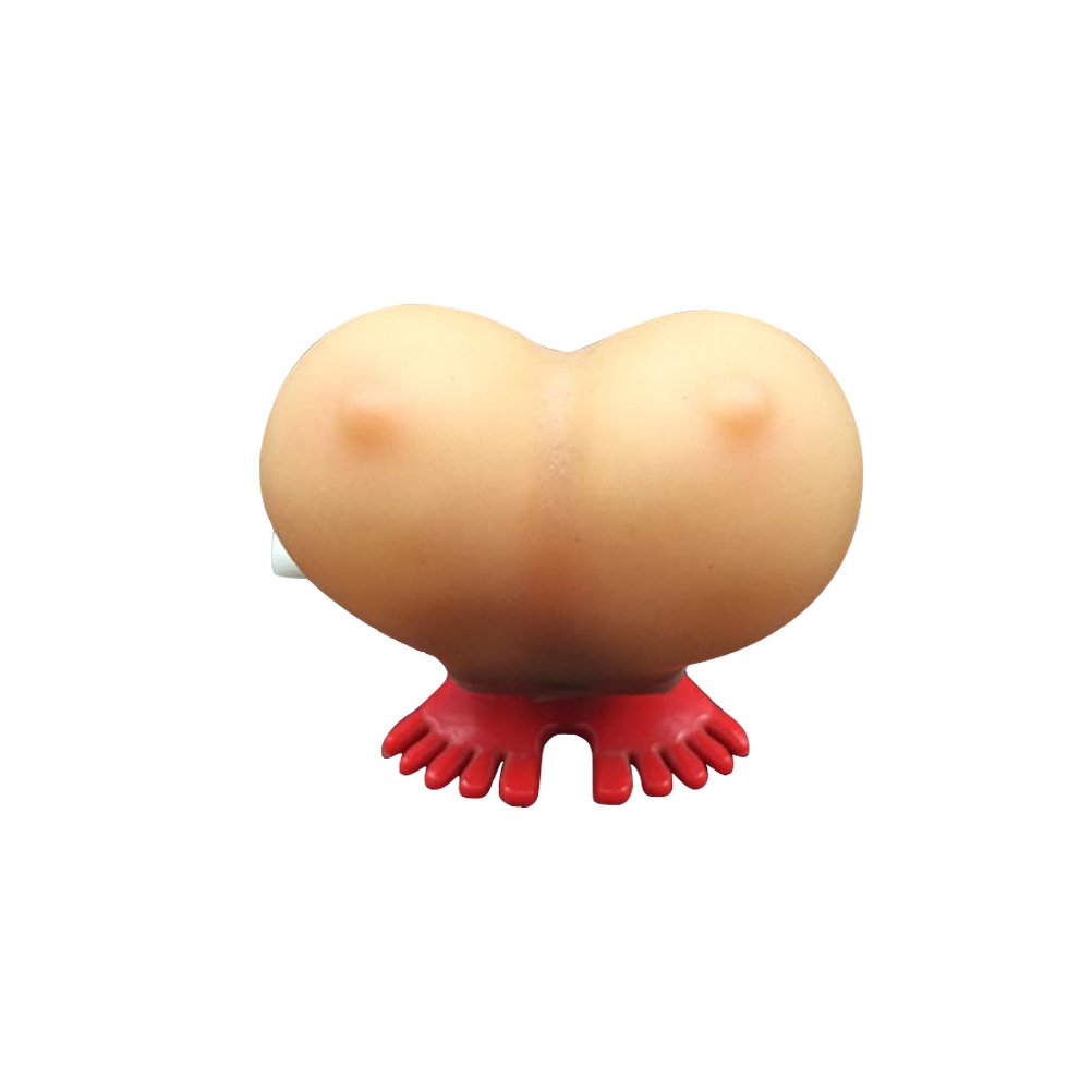 PRETYZOOM 1PC Wind-Up Jumping Boob Toy - Novelty Gag Gift for Bachelorette Parties & Adult Humor - Fun Naughty Accessory for Birthday Pranks & Office Jokes