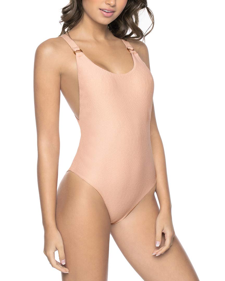 PilyQ Hailey One-Piece Swimsuit for Women - High Waisted Tummy Control Bathing Suit - Sexy Summer Beachwear for Pool, Vacation & Water Sports