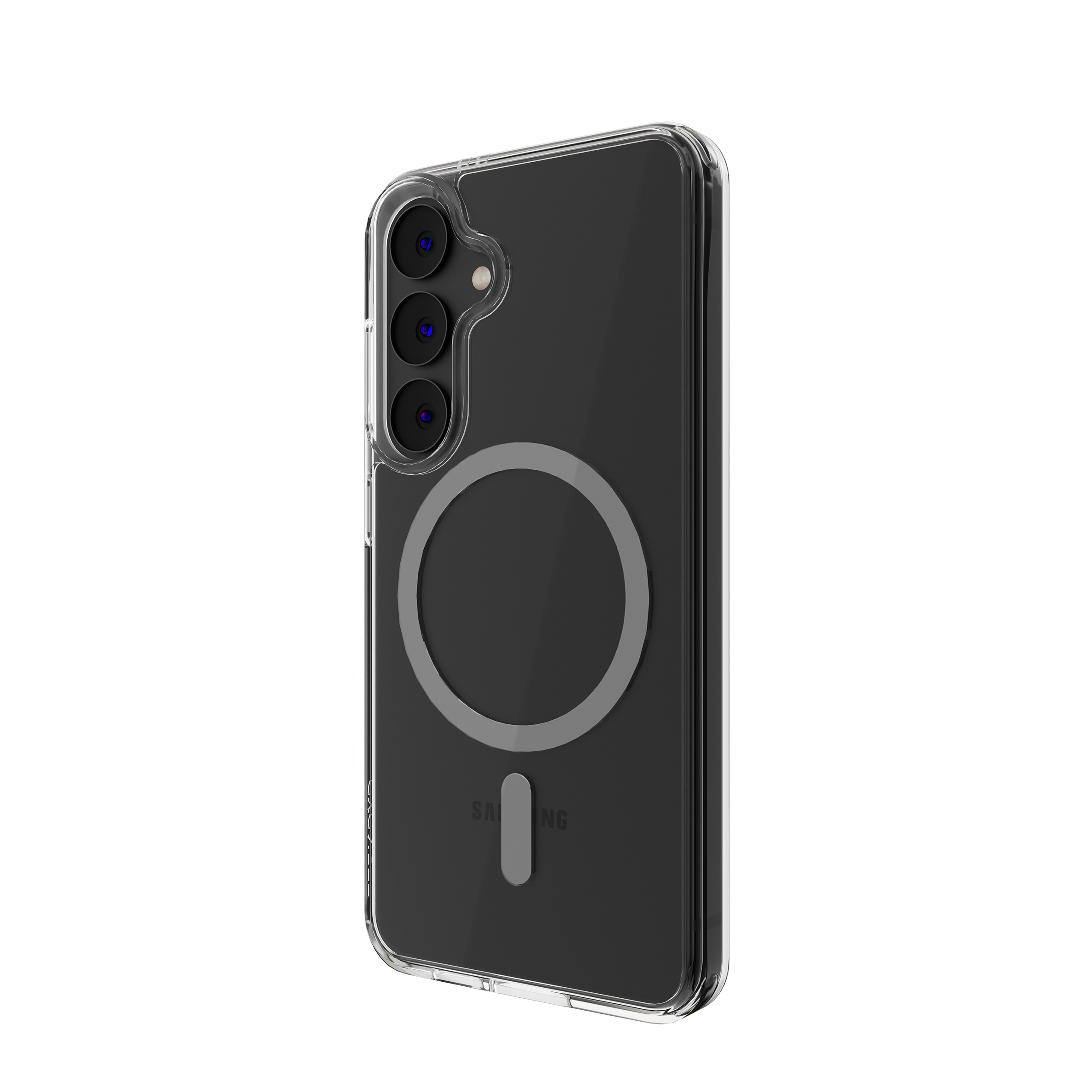 Premium Clear Magnetic Case for Samsung Galaxy S24 - Slim Protective Cover with Strong Magnet for Wireless Charging | Perfect for Work, Travel & Everyday Use