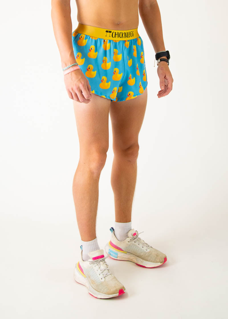 Men's Quick-Dry Running Shorts with Split Design - Lightweight & Breathable for Gym, Workout, and Outdoor Activities