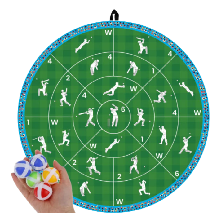 Premium Cricket Dart Game Set - Professional Steel Tip Darts with Bristle Dartboard for Home & Pub - Perfect for Parties, Game Nights & Sports Bars