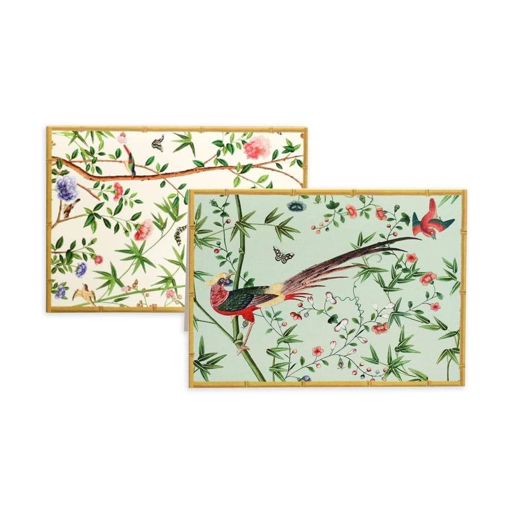 Premium Caspari Chinese Blue Wallpaper Boxed Note Cards - Set of 8 Elegant Cards & Envelopes | Perfect for Thank You Notes, Wedding Invitations & Special Occasions