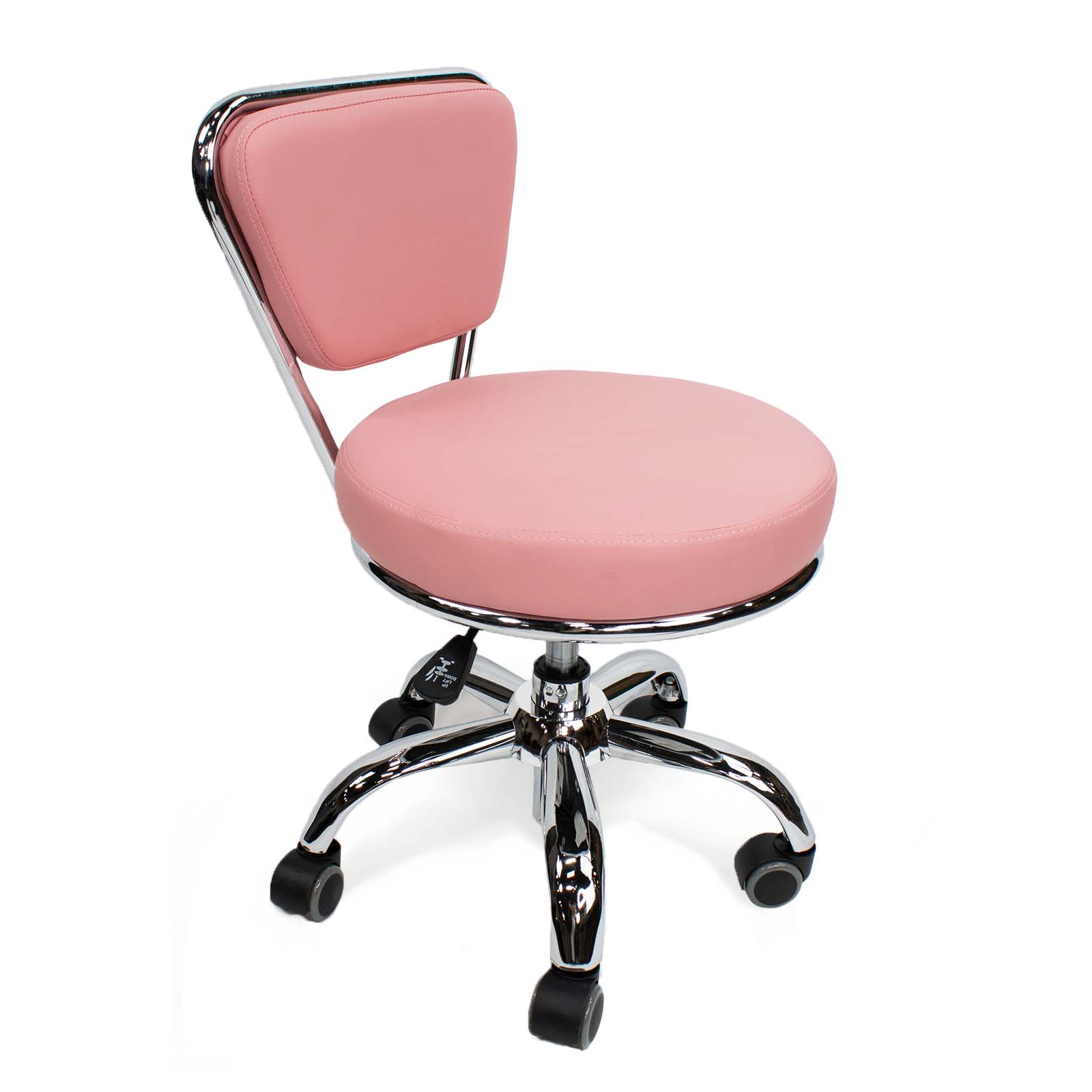 Premium Dayton Salon Pedicure Technician Stool - Adjustable Hydraulic Swivel Stool for Spa & Nail Technicians - Ergonomic Beauty Salon Chair for Manicures, Pedicures & Massage Therapy
