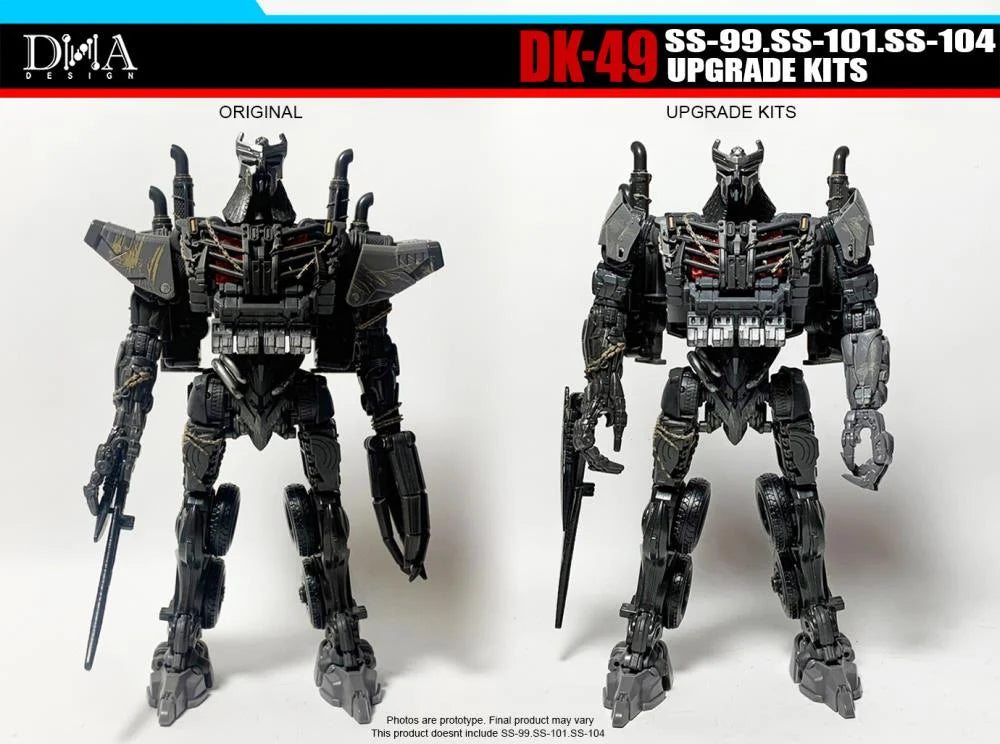 DNA Design DK 49 Upgrade Kit for SS Battletrap, Nightbird & Scourge - Transformers Toy Accessories for Enhanced Display & Customization - Perfect for Collectors & Action Figure Enthusiasts