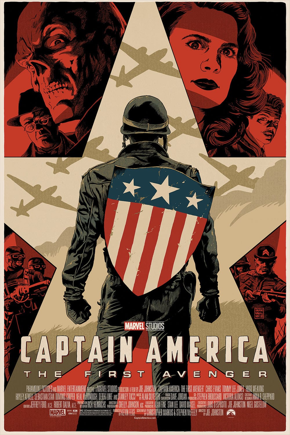 Captain America: The First Avenger - Marvel Superhero Movie DVD/Blu-ray | Action, Adventure, Sci-Fi Film | Perfect for Marvel Fans & Movie Collectors | Great for Home Entertainment & Gift Giving
