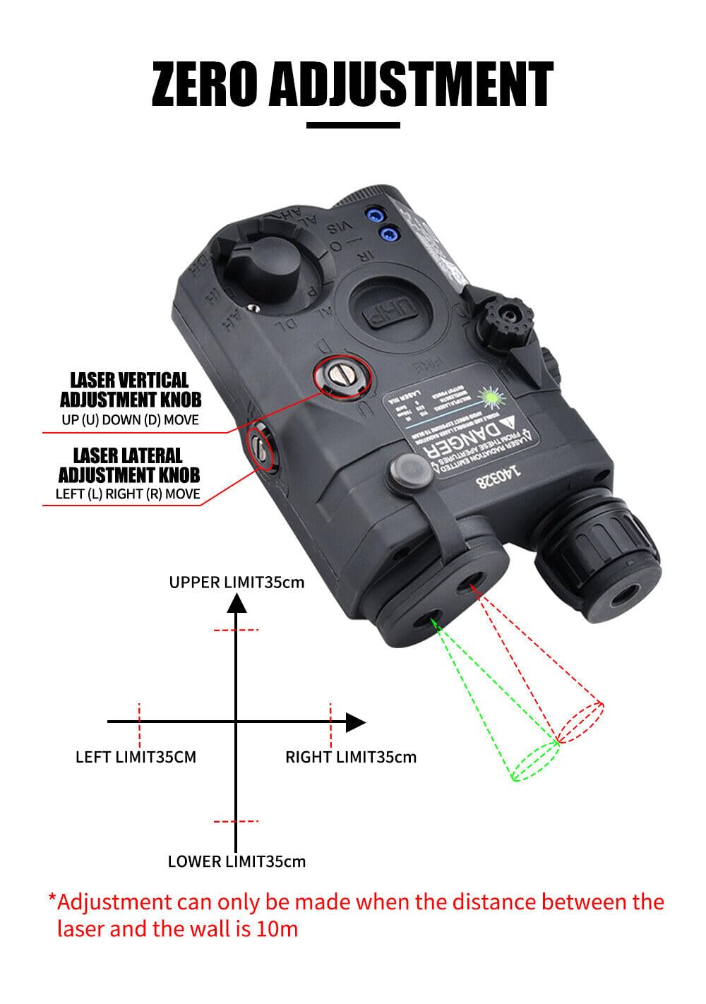 PEQ15 Tactical Laser Sight with Pressure Switch - IR Laser, Red/Green/Blue Laser & Strobe/Constant White Light - 20mm Rail Mount for AR15, M4, M16 - Perfect for Hunting, Airsoft & Tactical Training (Tan, Blue Laser)
