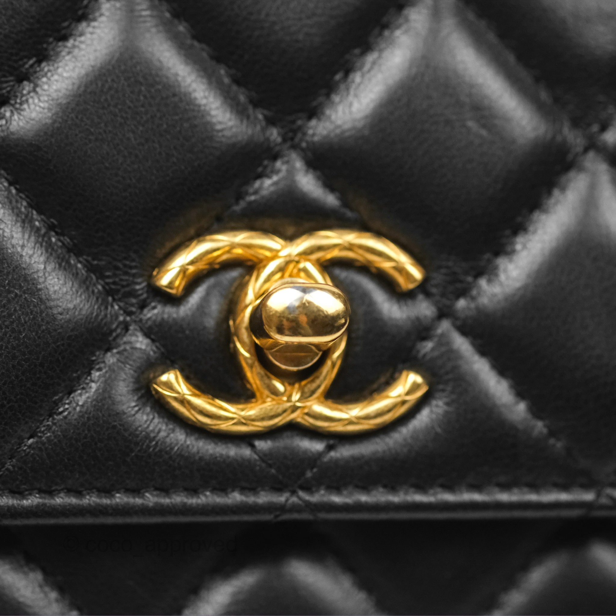 Chanel All Slide Wallet on Chain WOC with Adjustable Chain - Quilted Black Lambskin Leather Crossbody Bag for Women | Perfect for Evening Events, Parties & Daily Use
