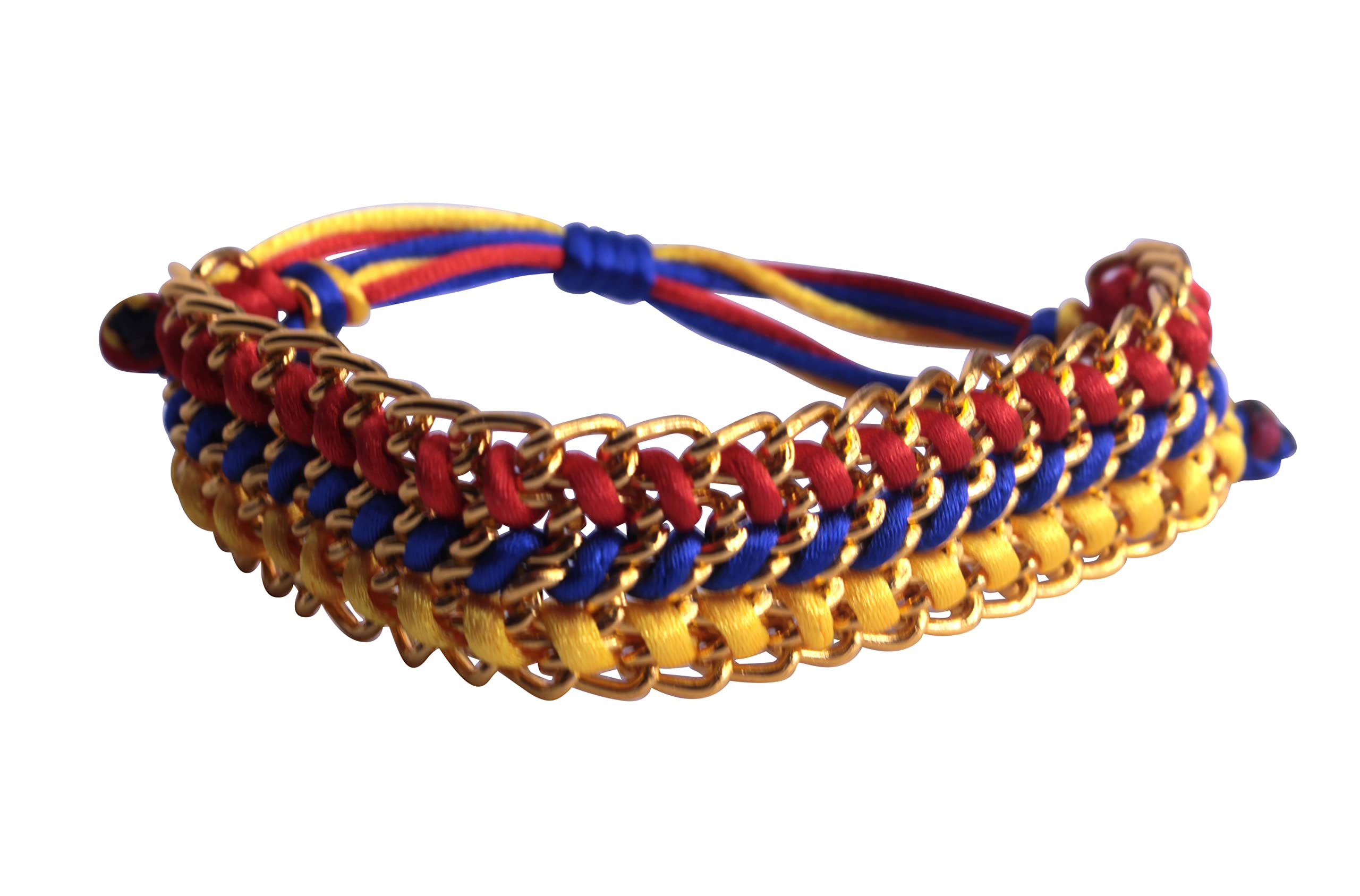 Handmade Colombian Bracelets - Colorful Italian Thread Wide Bands for Women & Men | Boho Chic Jewelry for Travel, Dance & Everyday Wear