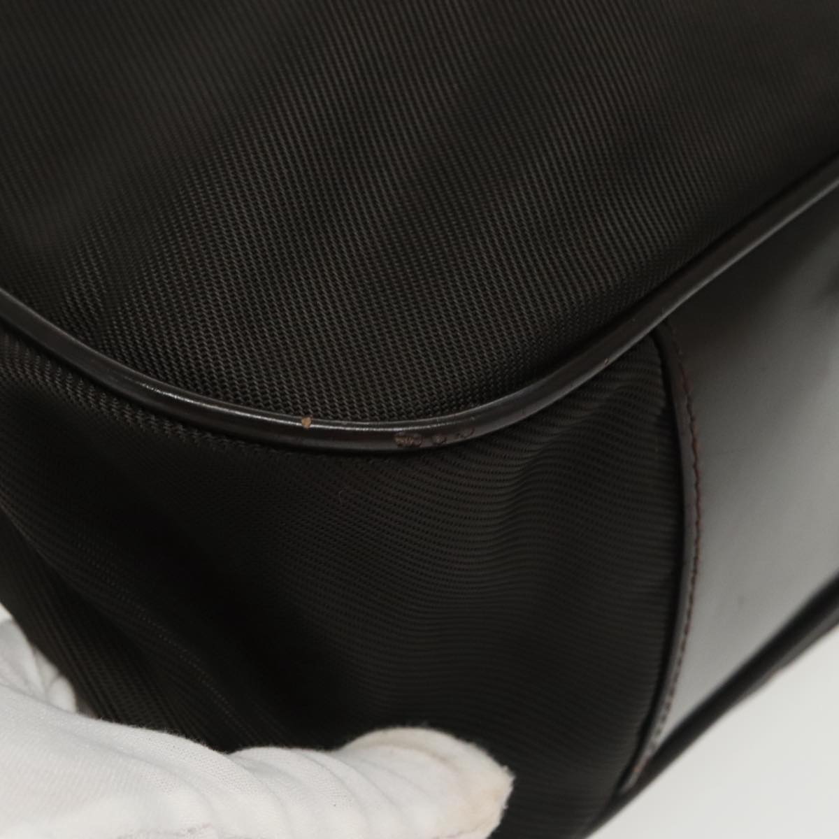 Eco-Friendly Bamboo Shopper Tote Bag - Black Nylon Reusable Grocery Bag for Shopping, Beach & Daily Use