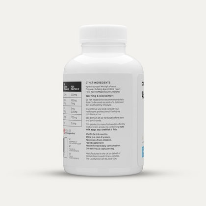 Conteh Sports Ashwagandha Supplement - 120 Capsules for Stress Relief, Energy Boost & Immune Support | Natural Adaptogen for Workout Recovery, Focus & Sleep Aid