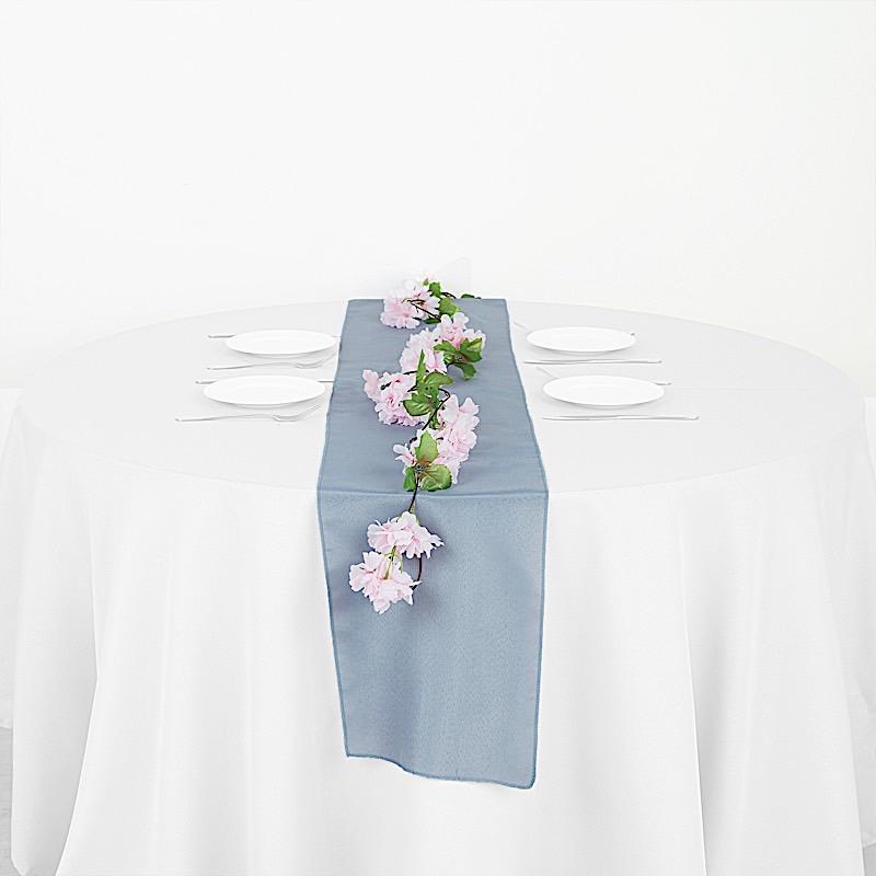 12x108 Inch Polyester Table Runner for Wedding Decorations - Elegant Dining Table Cover for Parties, Banquets, and Special Events