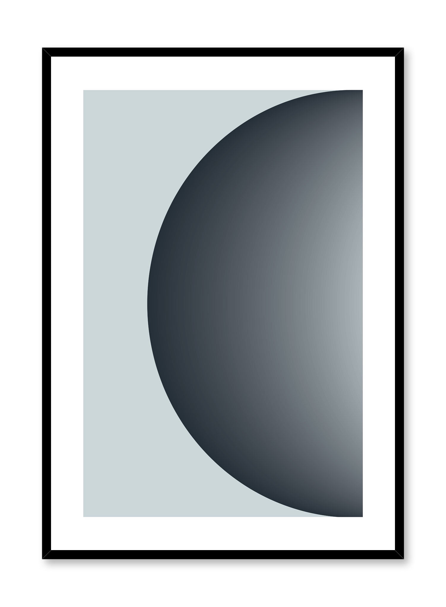 Half Moon Wall Art Poster - Modern Celestial Decor for Bedroom, Living Room & Office - Perfect for Home Decor & Gifts