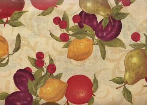 Fresh Picked Mixed Fruit Basket - Healthy Snacks for Kitchen & Office - Wilmington Fabric Gift Box - Perfect for Parties, Gifts & Home Decor