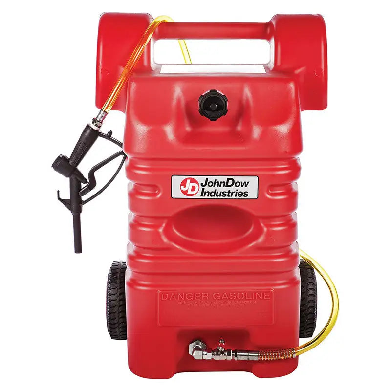 JohnDow Poly Portable Fuel Cart - 15 & 25 Gallon Capacity | Heavy-Duty Gasoline & Diesel Transport | Perfect for Construction Sites, Farms & Emergency Fuel Storage