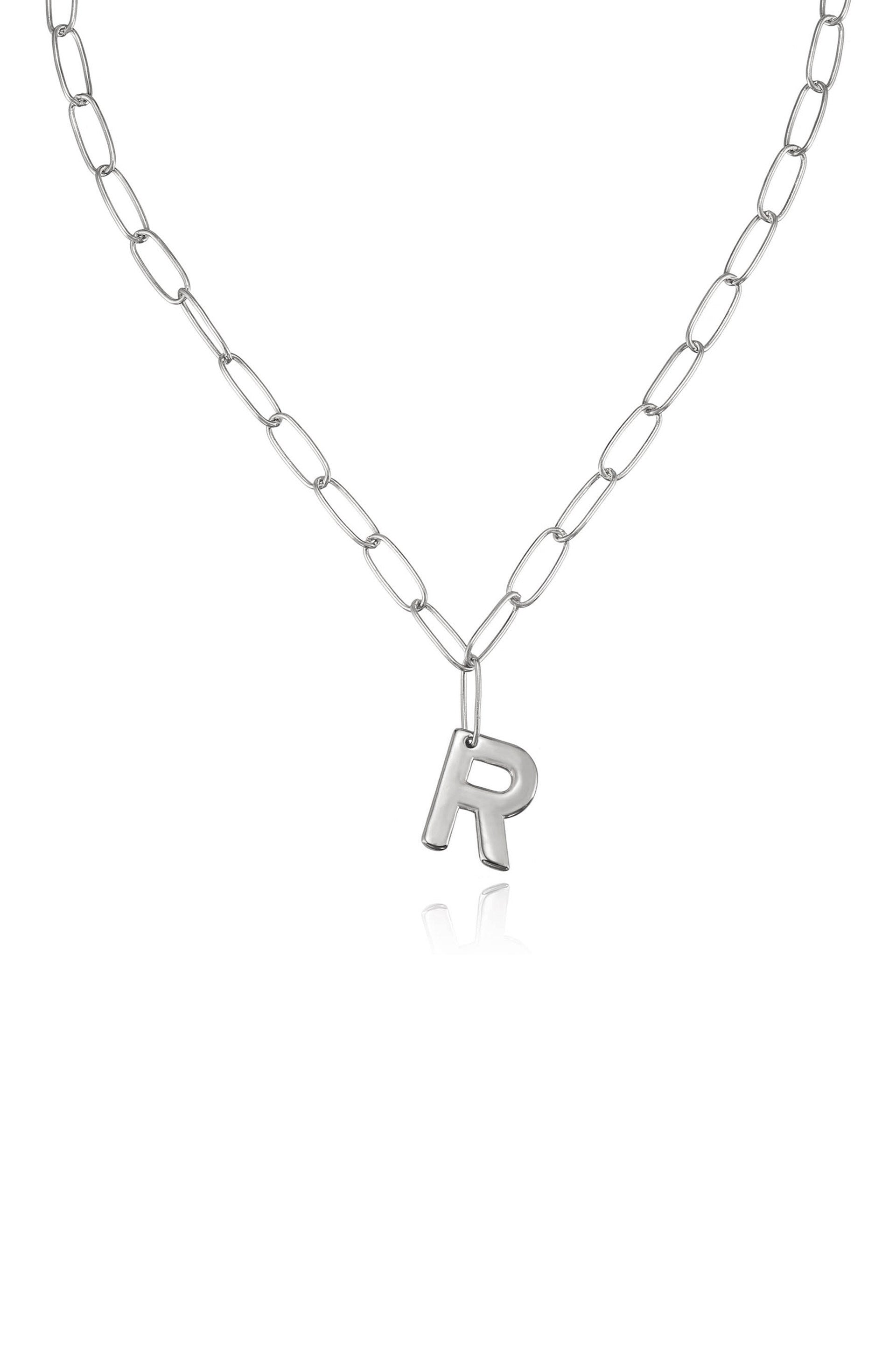 Personalized Initial Necklace with Paperclip Link - Custom Name Letter Jewelry for Women - Perfect Gift for Birthday, Anniversary & Everyday Wear