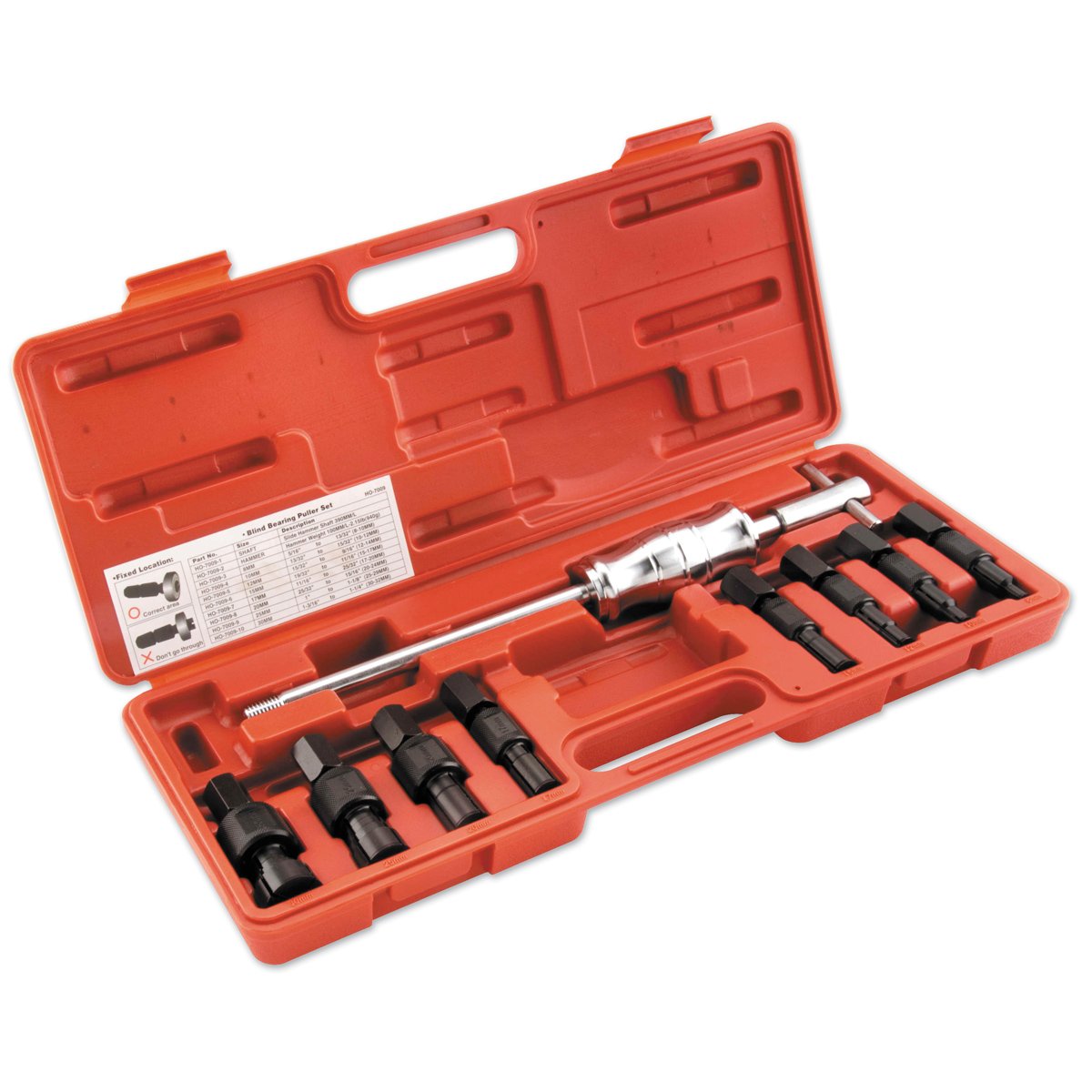 BikeMaster Bearing Removal Kit - Professional Motorcycle & Bicycle Tool Set for Wheel Hub Maintenance - Perfect for DIY Repairs, Garage Mechanics, and Bike Shops