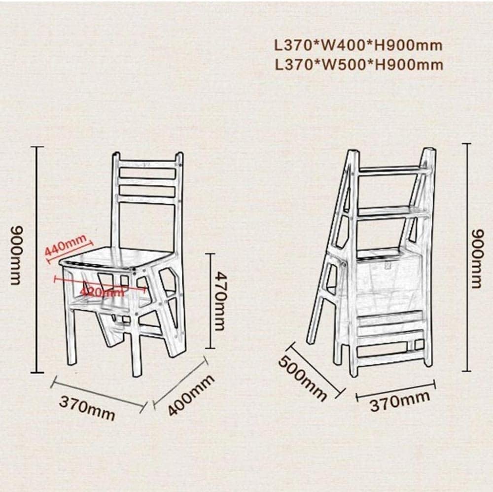 Foldable Step Stool for Home - Multifunctional Ladder Stool for Kitchen, Bathroom & Indoor Use - Flower Stand, Dining Chair & Compact Storage Solution