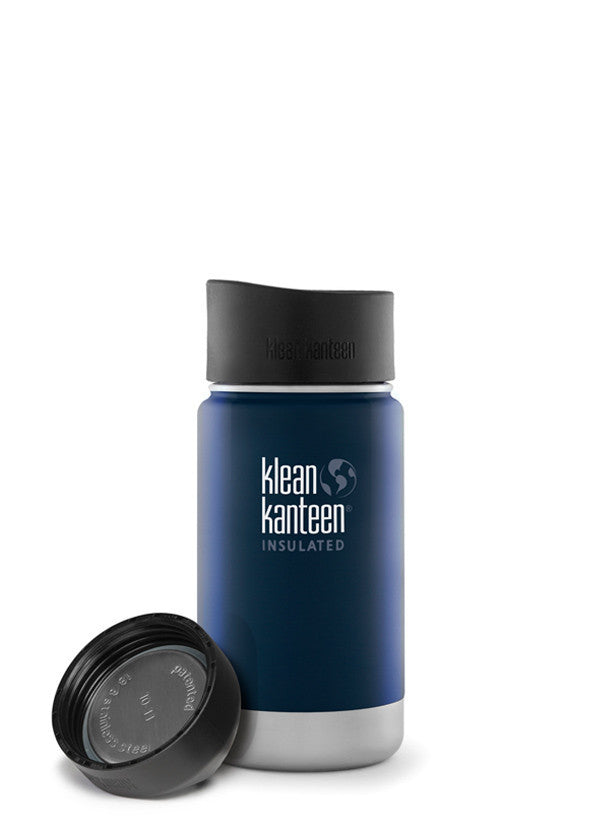 Klean Kanteen 12oz (355mL) Vacuum Insulated Wide Mouth Stainless Steel Water Bottle - Perfect for Hiking, Camping & Outdoor Activities