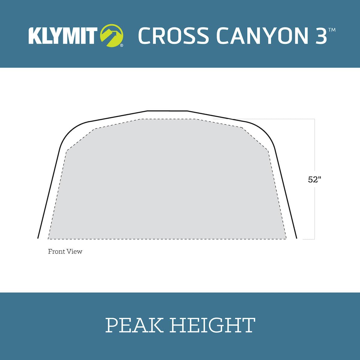 Cross Canyon 3-Person Camping Tent - Lightweight, Waterproof & Spacious for Hiking, Backpacking & Outdoor Adventures