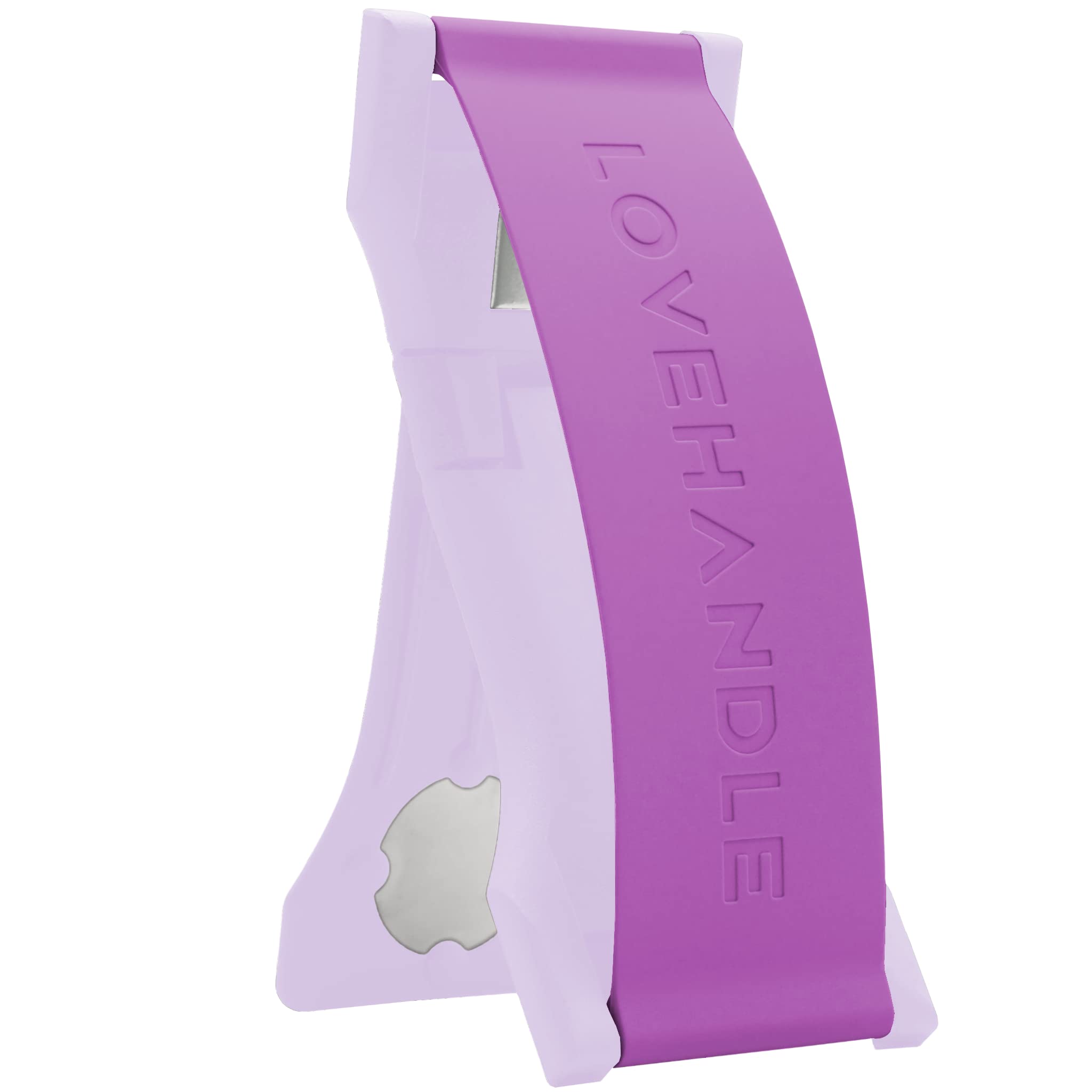 LOVEHANDLE PRO Premium Phone Grip - Magnetic Phone Holder & Kickstand for Smartphones & Tablets - Silicone Phone Strap with Strong Adhesive - Electric Purple & Lavender - Perfect for Driving, Watching Videos, and Hands-Free Use