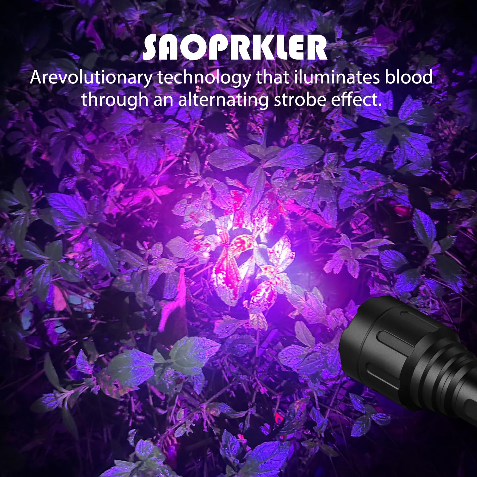 High-Definition Blood Tracking Flashlight for Deer Hunting - Waterproof & Durable Hunting Light for Men - Perfect Hunting Gear Accessory for Night Tracking & Blood Trails