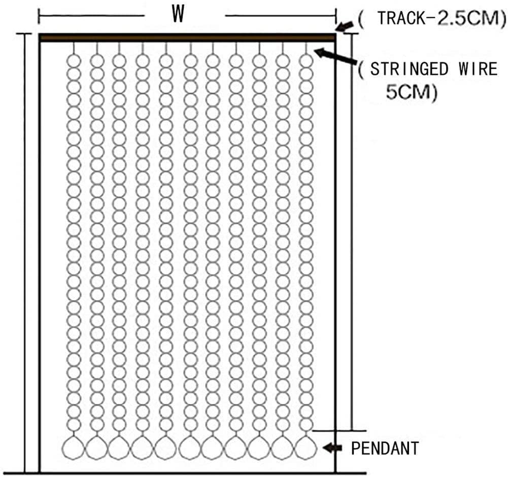 Beaded Curtains for Doorways - Elegant Hanging Bead Room Divider for Indoor Screen Partition, Closet Door & Bedroom Decor | Perfect for Weddings, Parties & Kids' Rooms