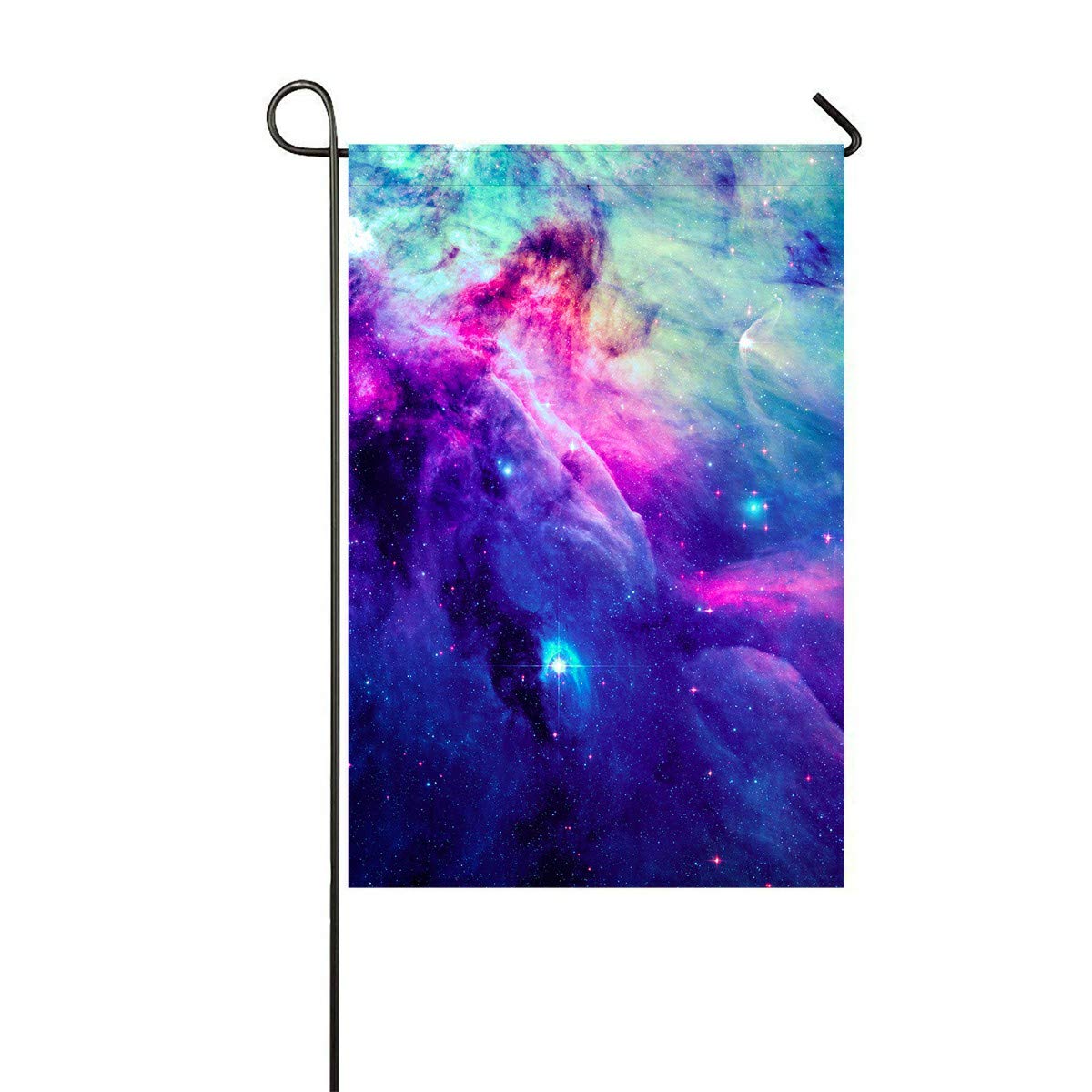 ECZJNT Stellar Space Garden Flag - 12x18 Inch Outdoor Decorative Flag for Home, Party & Yard Decor - Perfect for Holidays, Celebrations & Backyard Landscaping