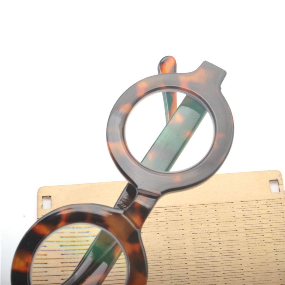 Fashion Round Leopard Reading Glasses for Women - Presbyopia Eyewear for Reading & Style