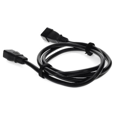 3ft C19 Female to C20 Male 16AWG Power Cord - 250V 10A Heavy Duty Black Power Cable for Data Centers, Servers & UPS Systems - C192C2016AWG3FT
