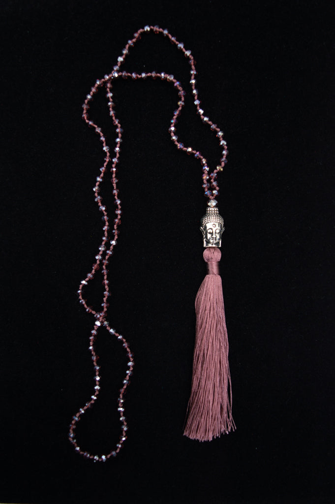 Buddha Necklace for Women - Pink Spiritual Jewelry for Meditation, Yoga & Mindfulness - Elegant Buddhist Pendant for Peace & Harmony