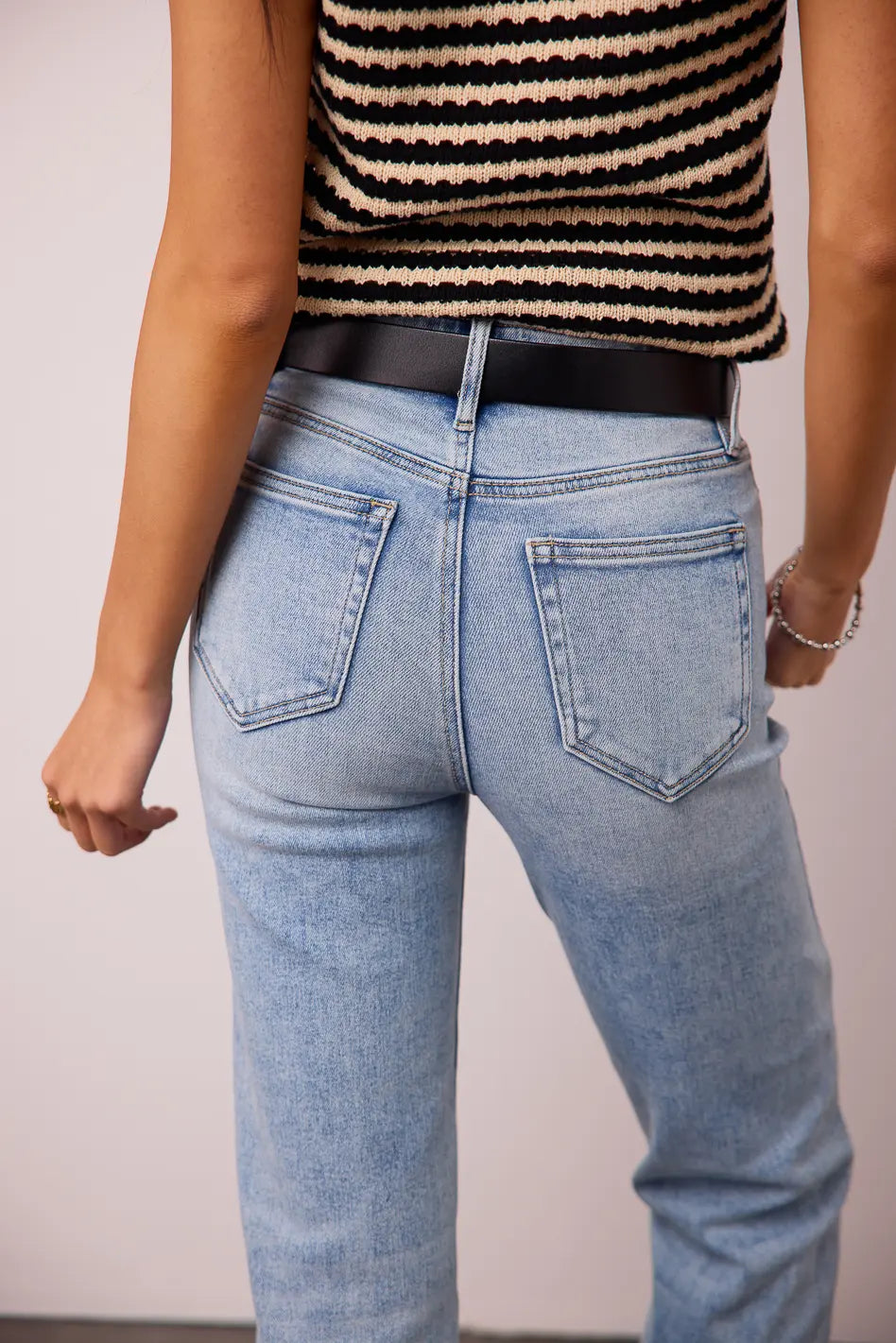 Amelia Straight Leg Jeans - Light Wash Denim Pants for Women | Comfortable & Stylish | Perfect for Casual Outings, Work & Weekend Wear