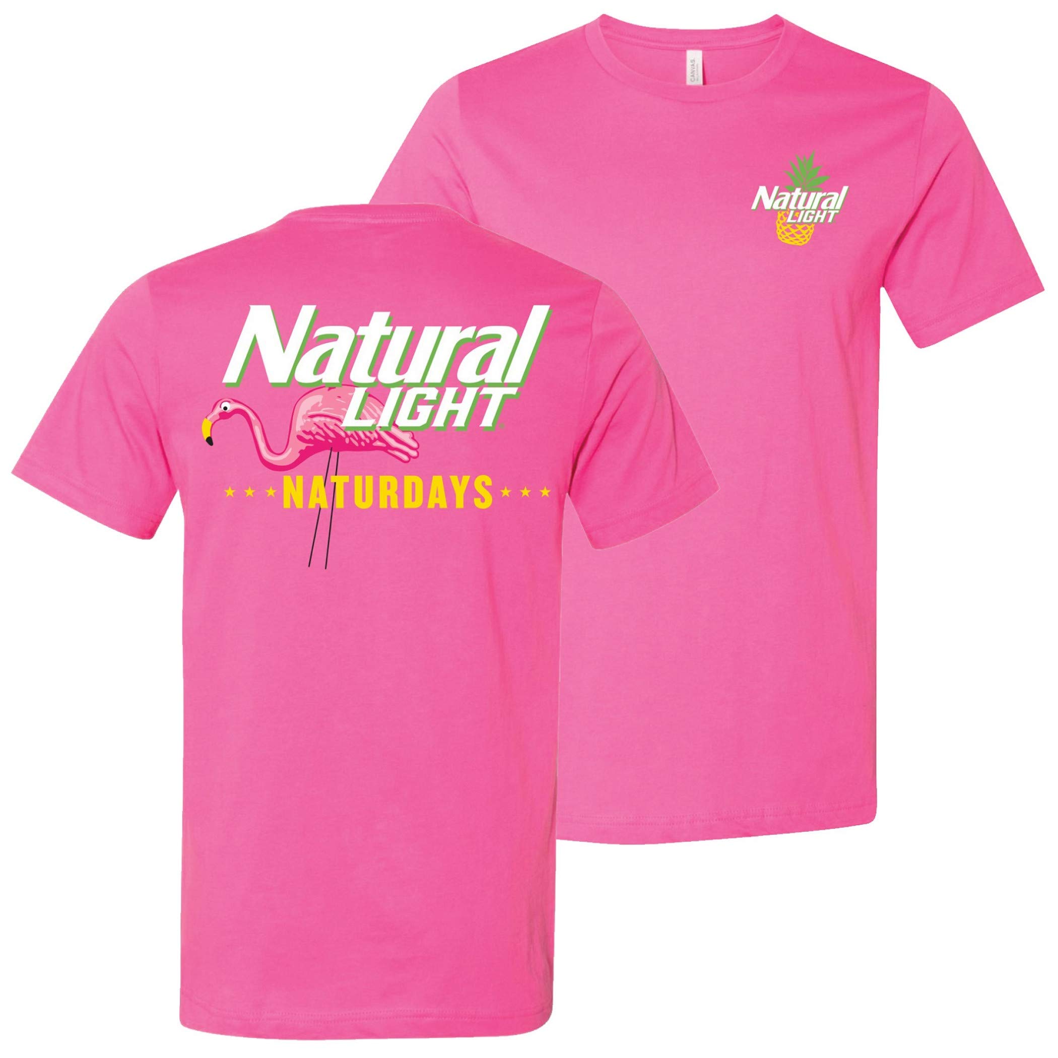 Brew City Beer Gear Natty Light Naturdays Pineapple Green T-Shirt - Casual Beer Lover Tee for Men & Women - Perfect for Parties, Bars & Summer Outings