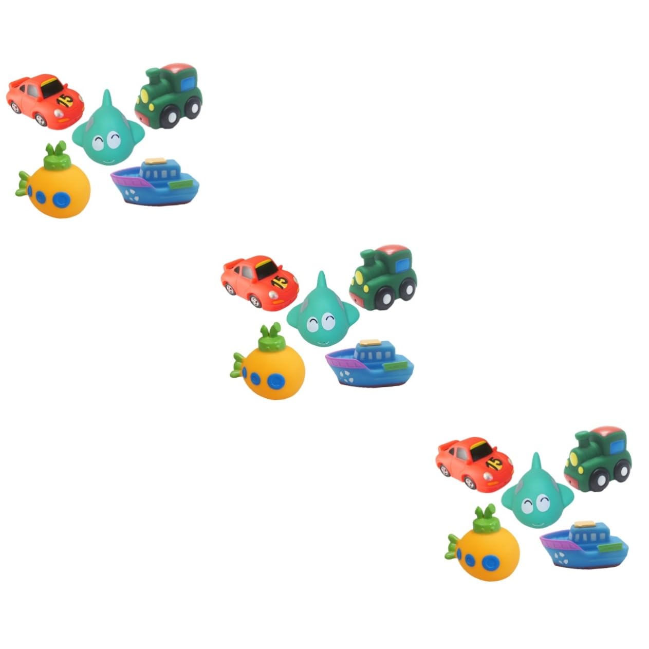 UPKOCH 15 Pcs Bathtime Toys for Kids - Fun Bath Tub Toys Set for Toddlers & Children - Waterproof Floating Bath Toys for Boys & Girls - Perfect for Bathtime Play & Sensory Development