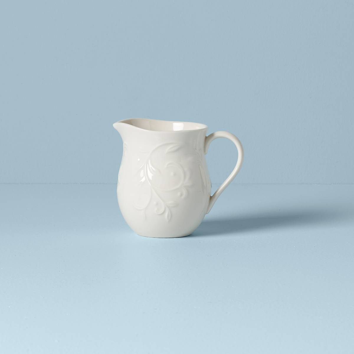 Opal Innocence Carved Creamer - Handcrafted Porcelain Creamer with Elegant Opal Design - Perfect for Coffee, Tea and Dessert Serving at Home or Cafe
