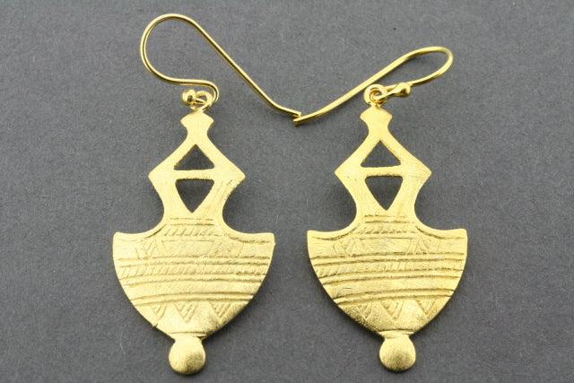 Gold Plated Mali Earrings for Women - Elegant Boho Jewelry for Parties, Weddings & Everyday Wear