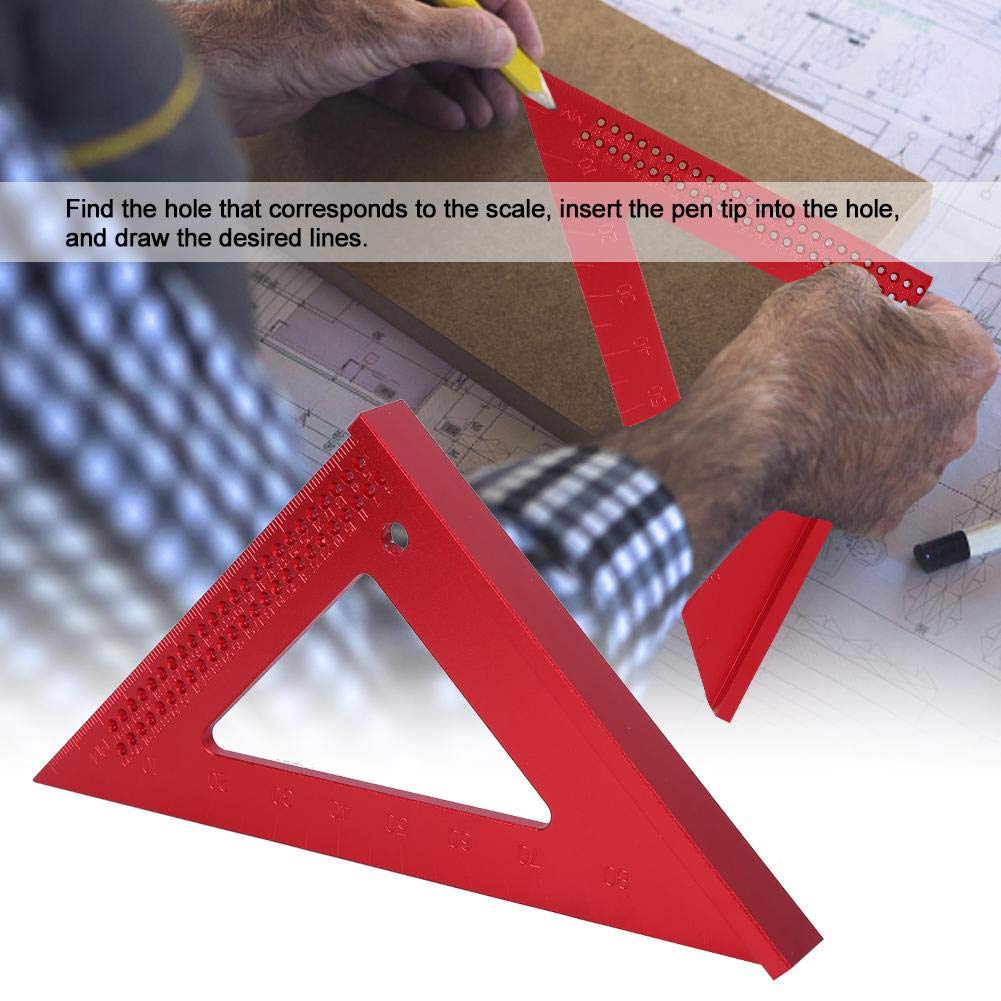 Stainless Steel Scribing Triangle Ruler - Professional Measuring & Layout Tool for Carpenters, Woodworking, Construction - Perfect for DIY Projects, Home Renovation, and Metalworking