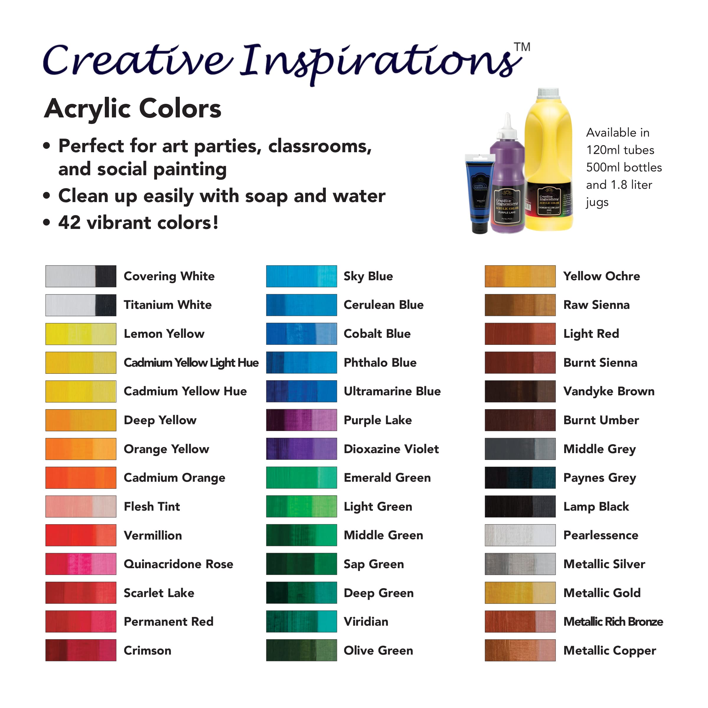 Titanium White Acrylic Paint - 120 mL Tube - Smooth & Creamy Consistency, Vibrant Pigments, High Coverage for Artists - Easy Cleanup with Soap & Water - Perfect for Canvas Painting, DIY Crafts & Home Decor Projects
