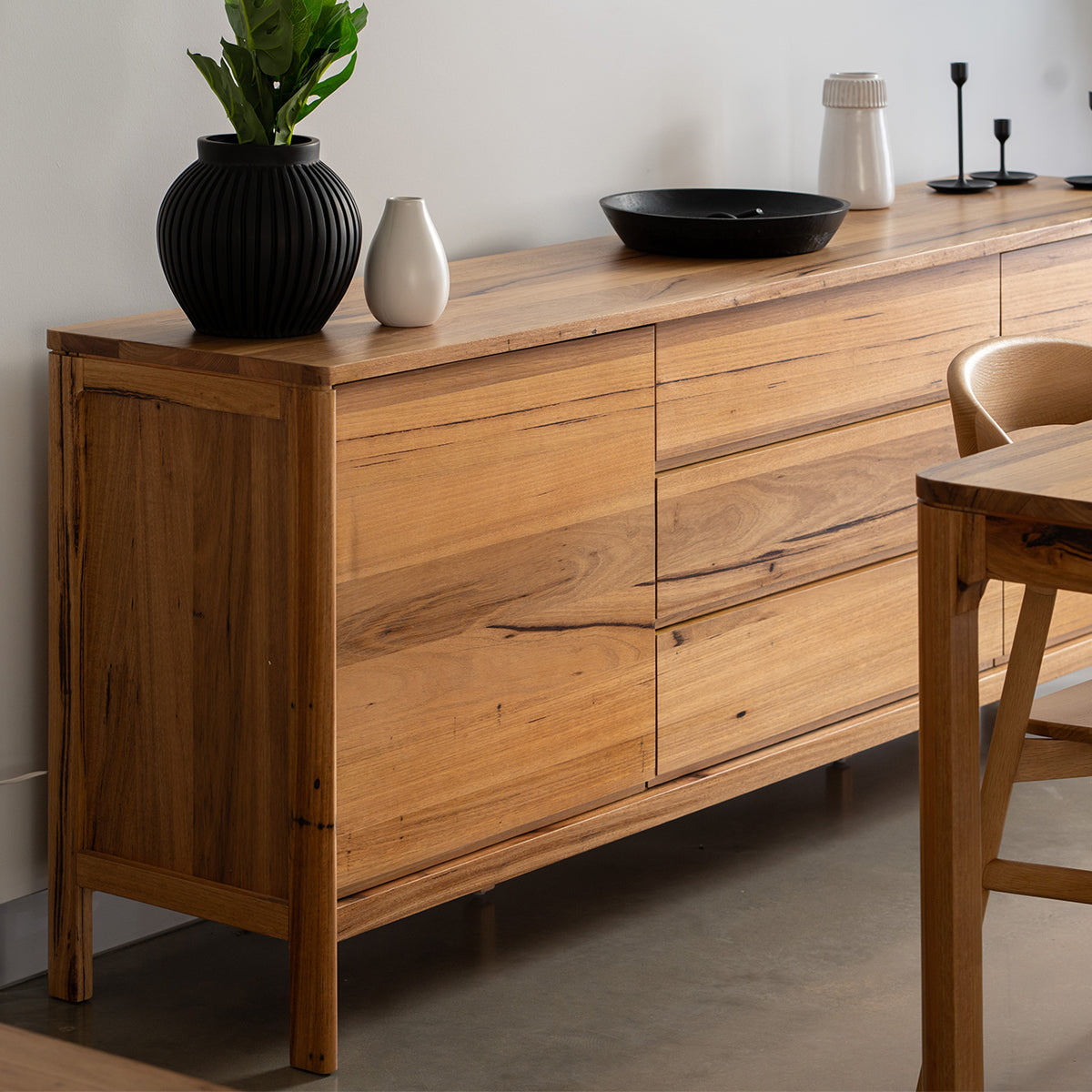 Sol Studio Emilia Buffet - Modern Wood Sideboard with Storage for Dining Room, Living Room & Entryway - Perfect for Home Decor & Organization
