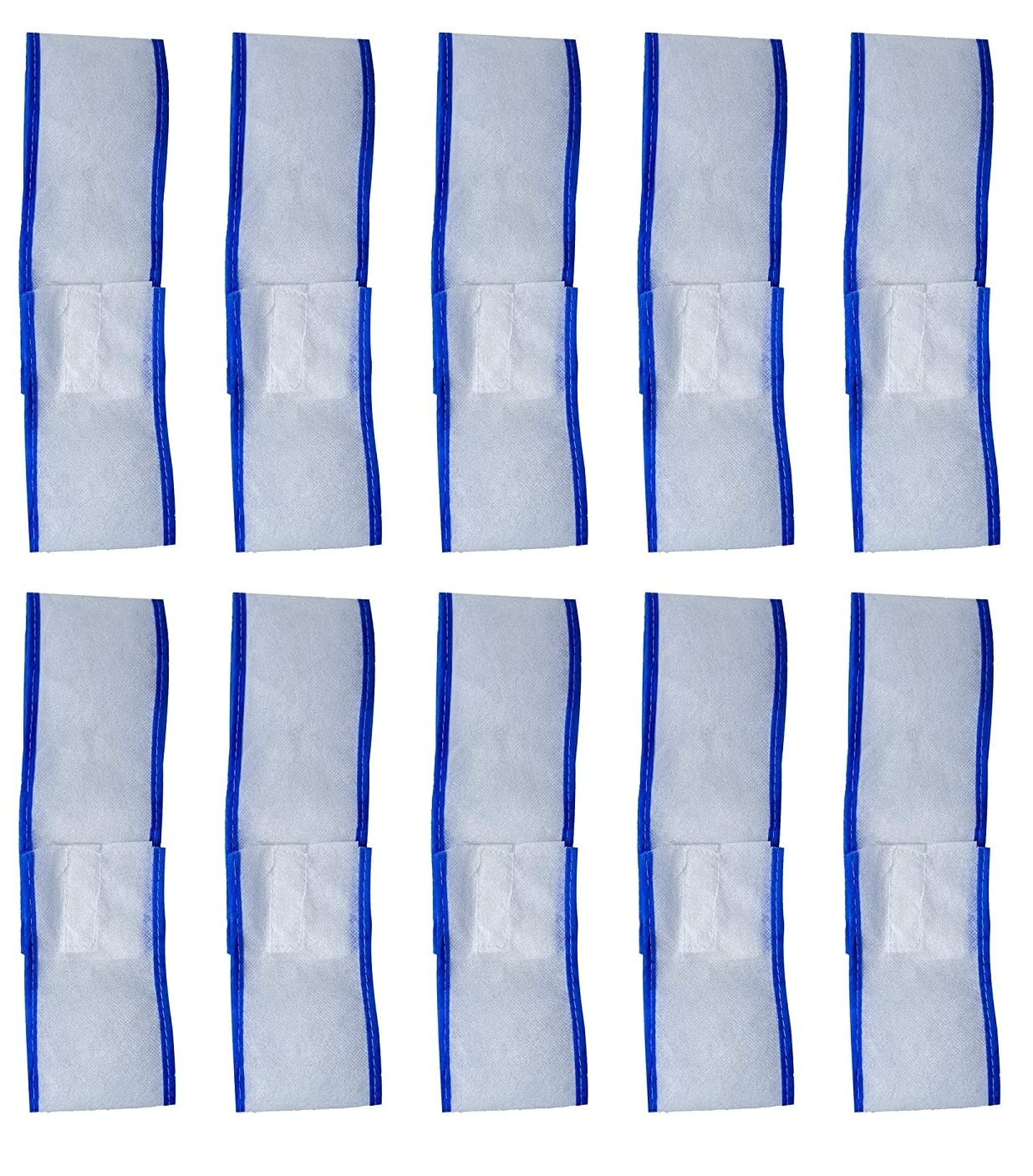 10-Pack Glan Disposable Non-Slip Headbands for Women & Men - Soft Non-Woven Fabric Hair Bands for Workouts, Spa, Beauty Salon & Home Use